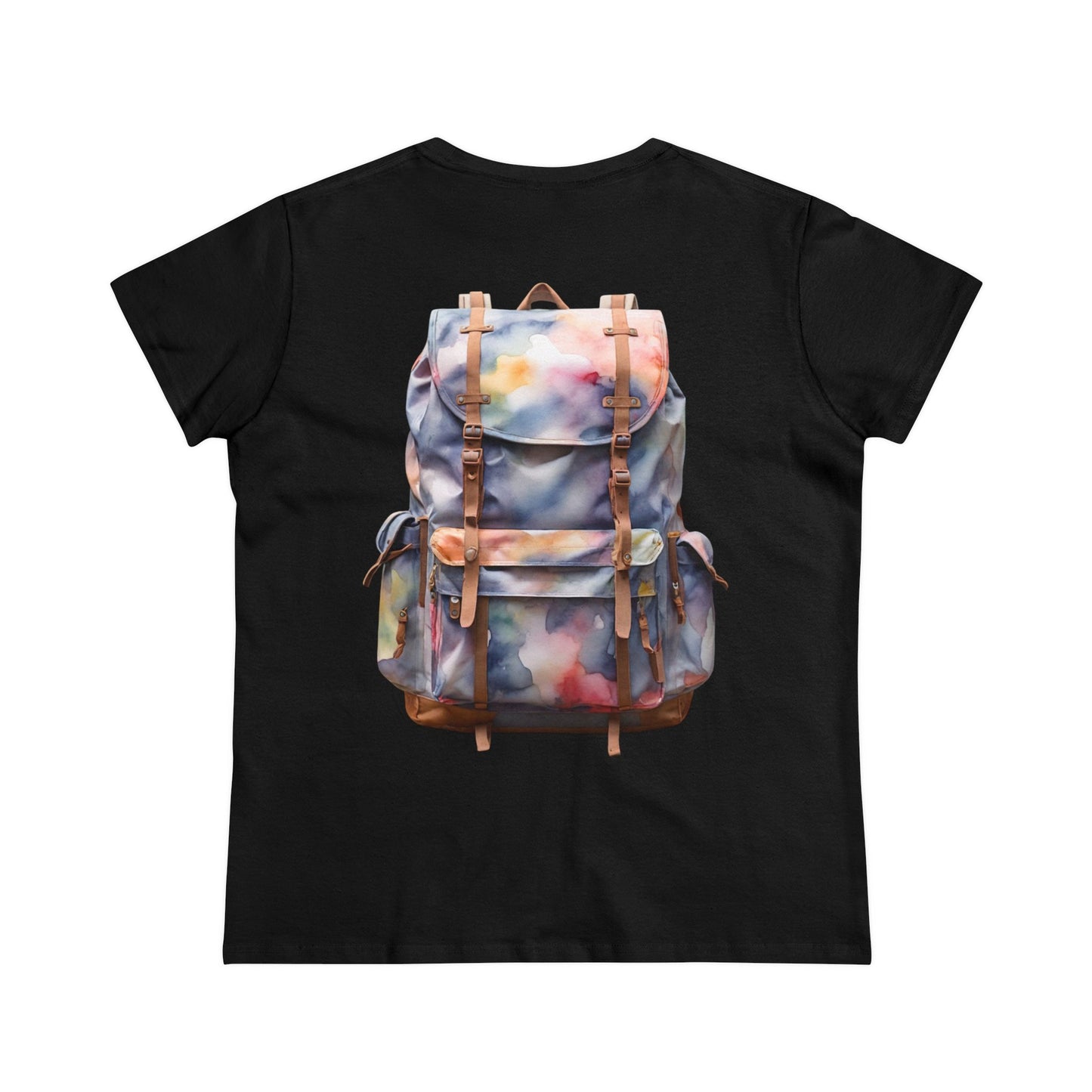 Backpack (image on back) - Women's Midweight Cotton Tee