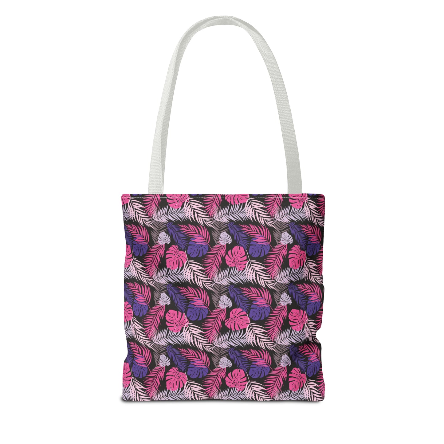 Pink and Purple Palm Leaves - Tote Bag