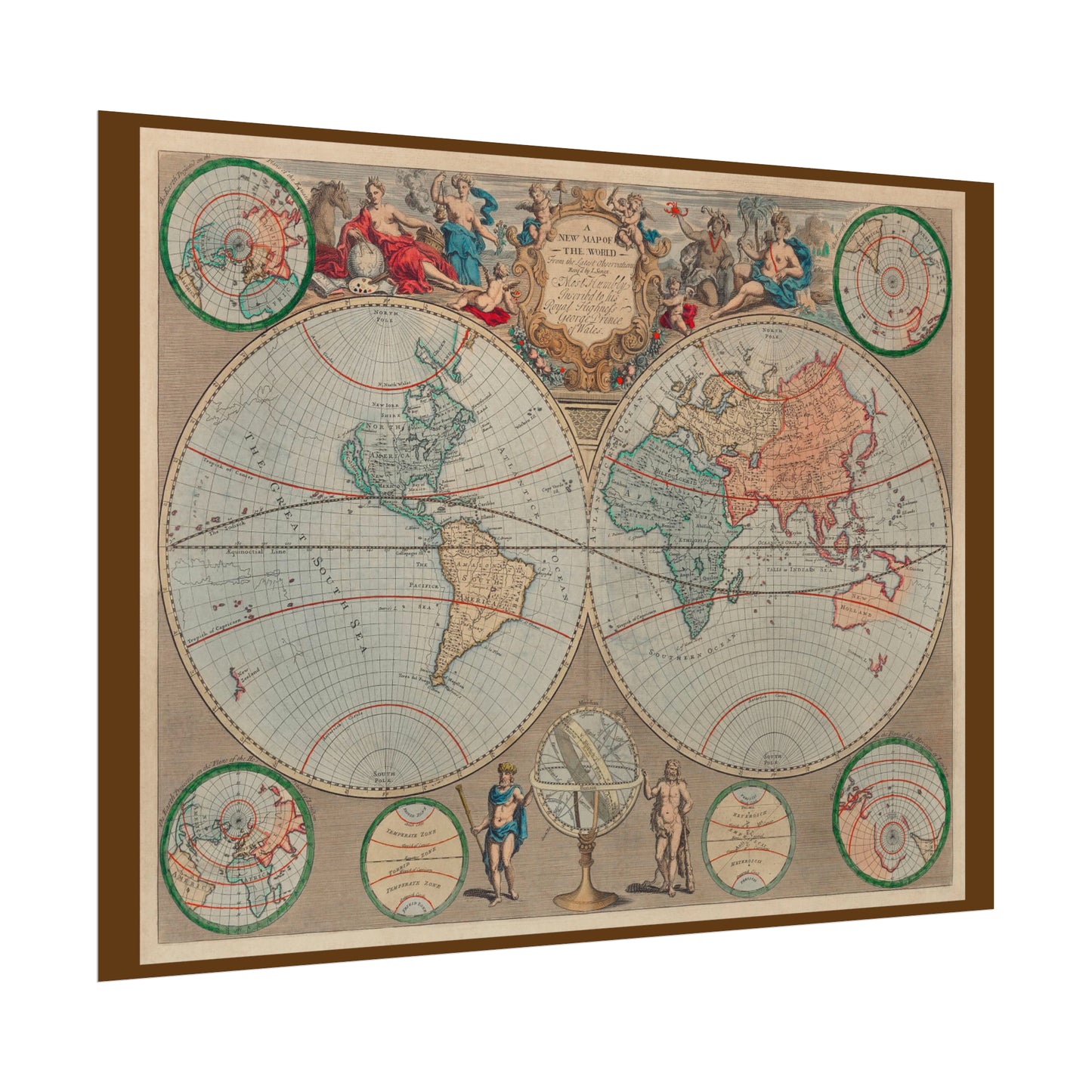 Vintage World Map 1 - Rolled Poster