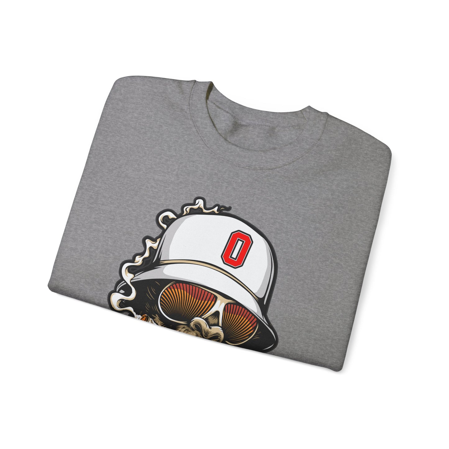 Gorilla Smoking (O) - Heavy Blend™ Crewneck Sweatshirt