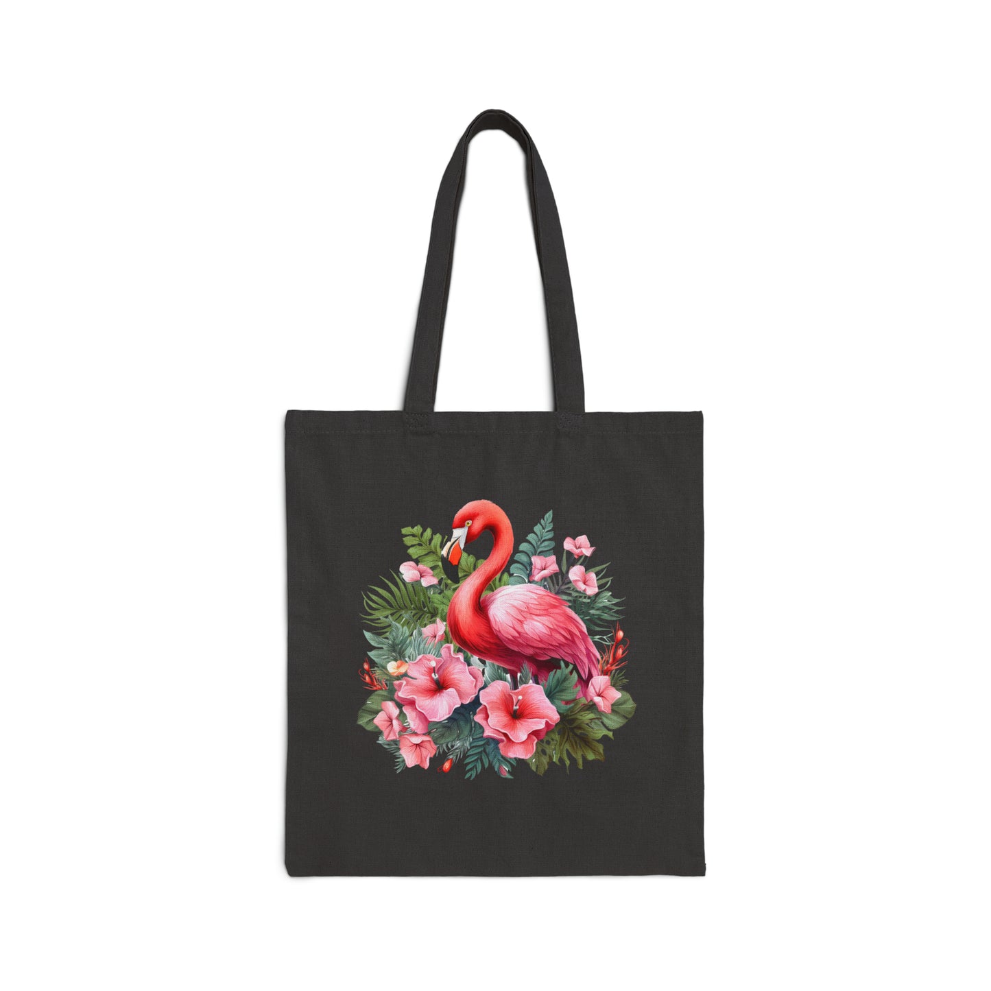 Pink Flamingo - Cotton Canvas Tote Bag