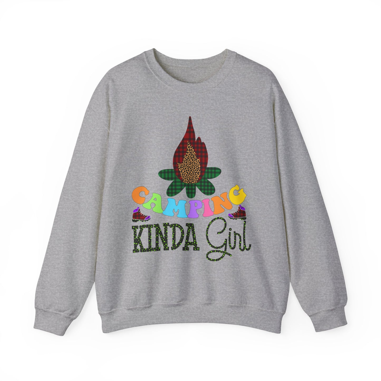 Camping Kinda Girl - Heavy Blend™ Crewneck Sweatshirt