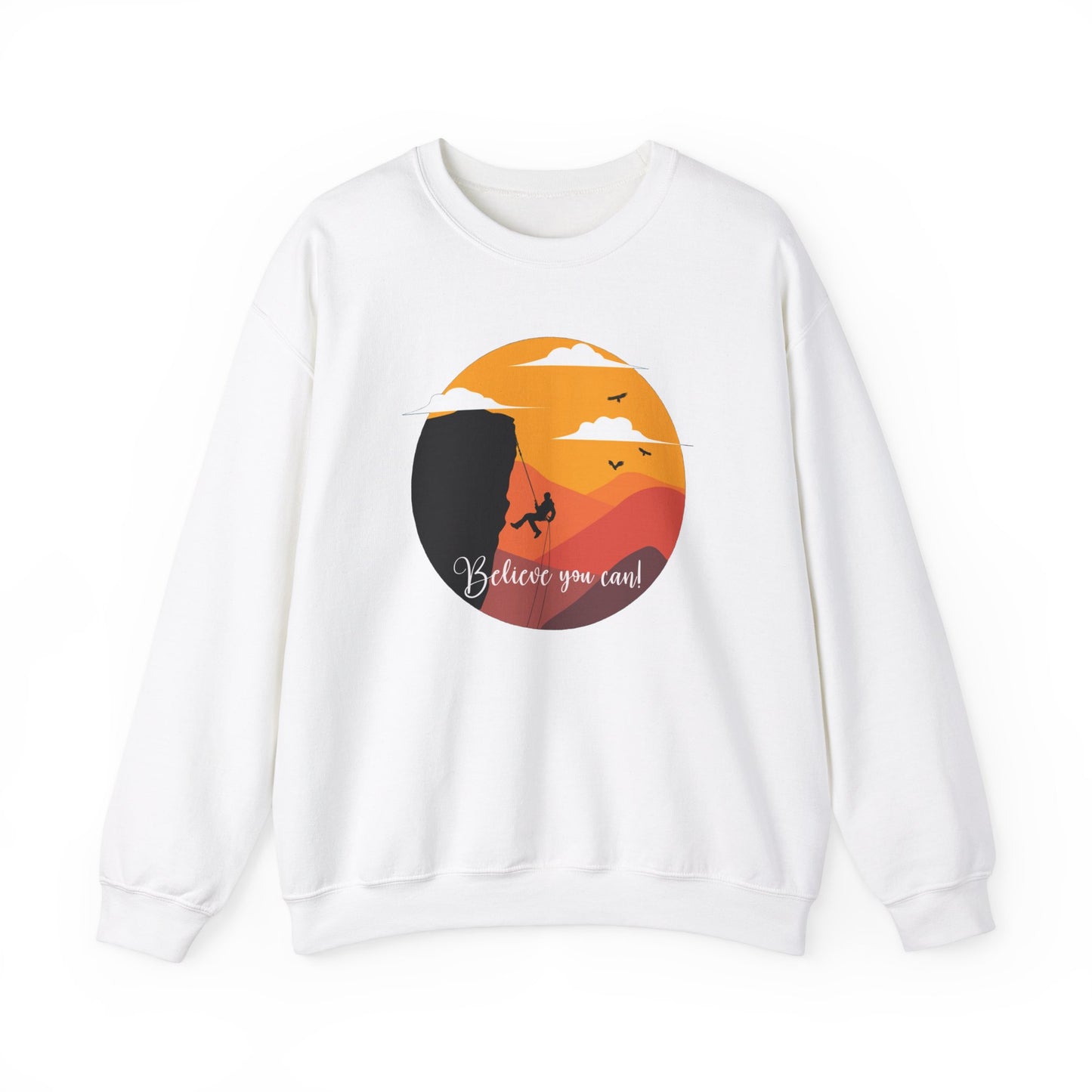 Rock Climbing - Believe You Can - Heavy Blend™ Crewneck Sweatshirt