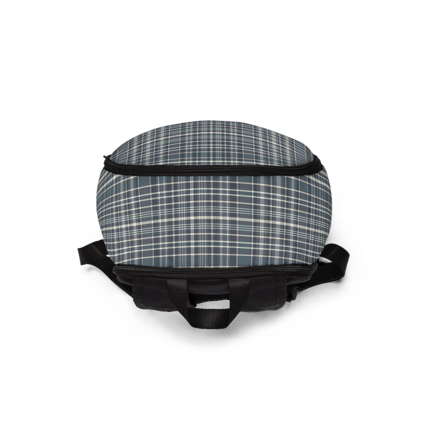 Gray Plaid - Fabric Backpack