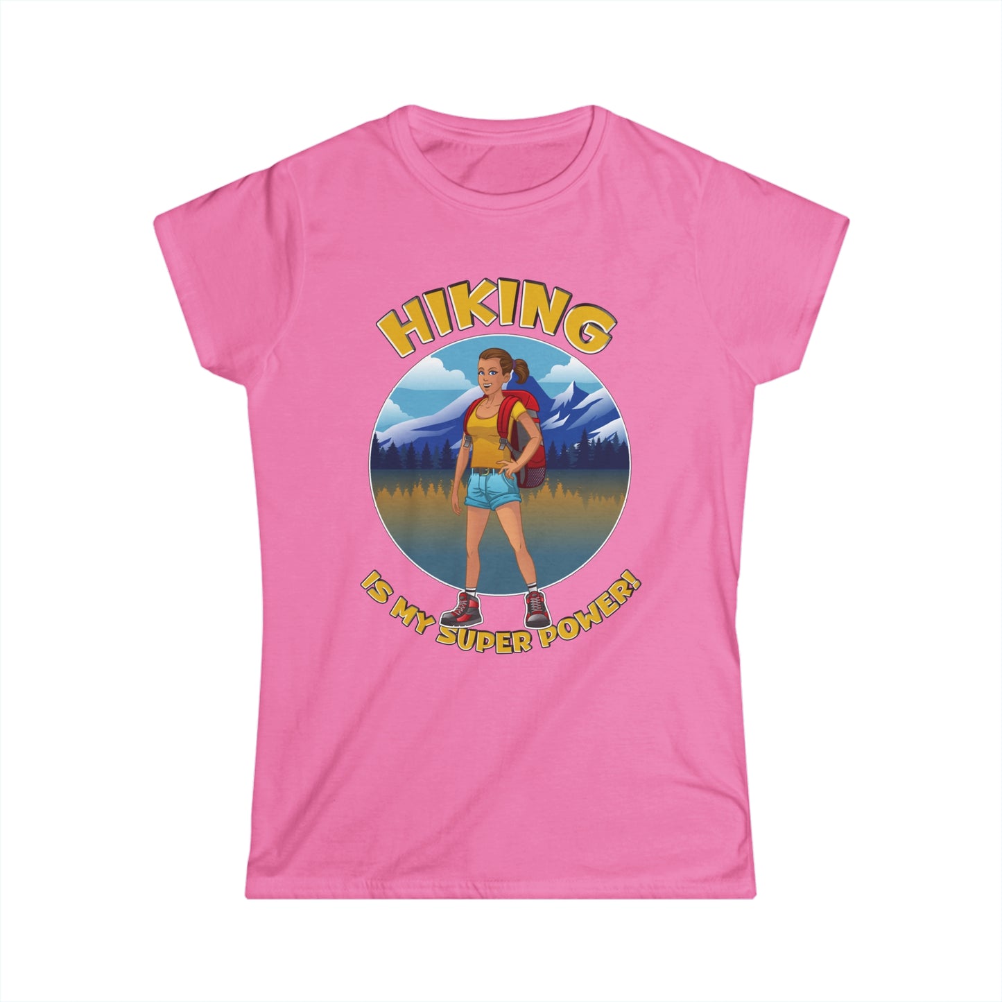 Hiking is my Super Power - Junior Fit Softstyle Tee