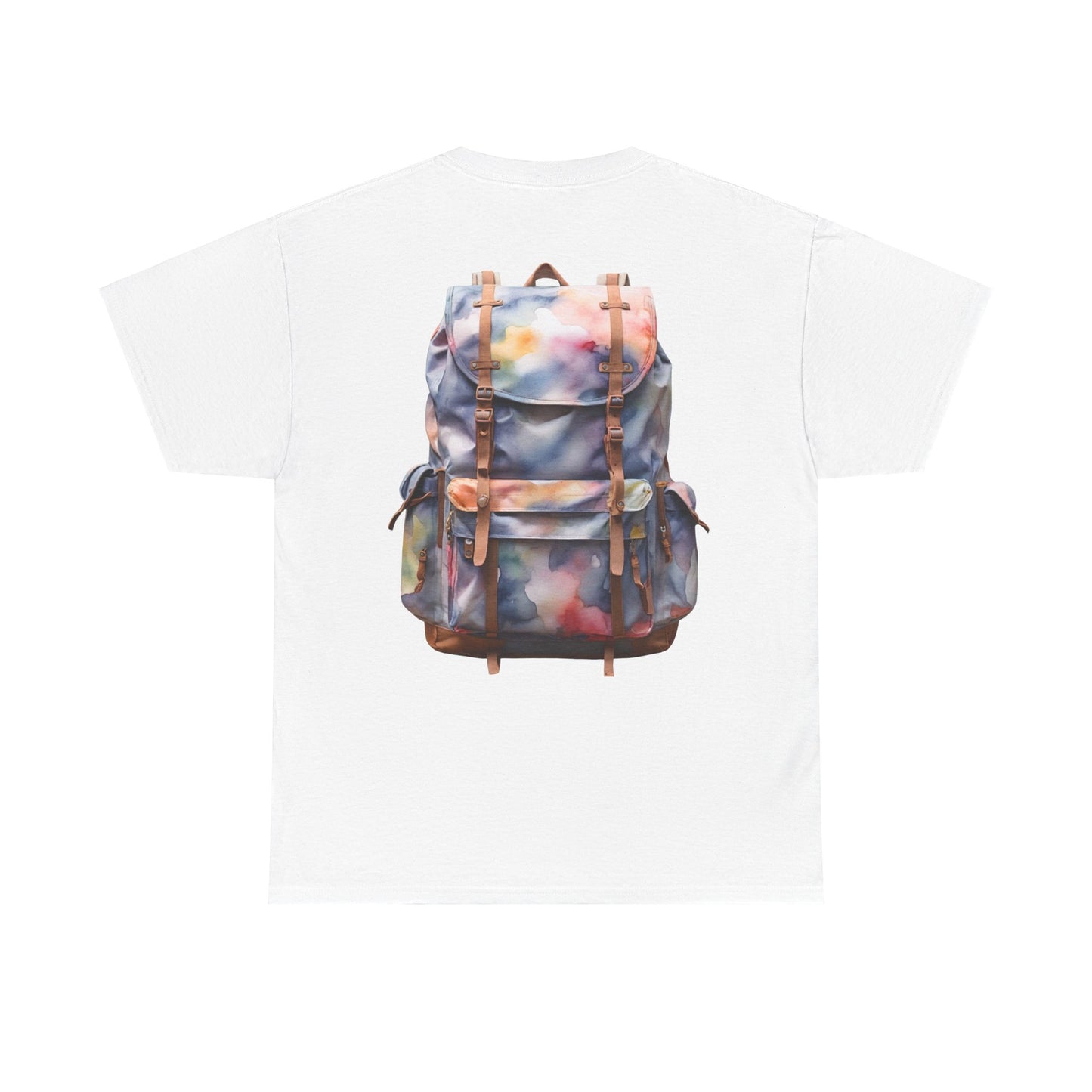 Backpack (on back) - Heavy Cotton Tee