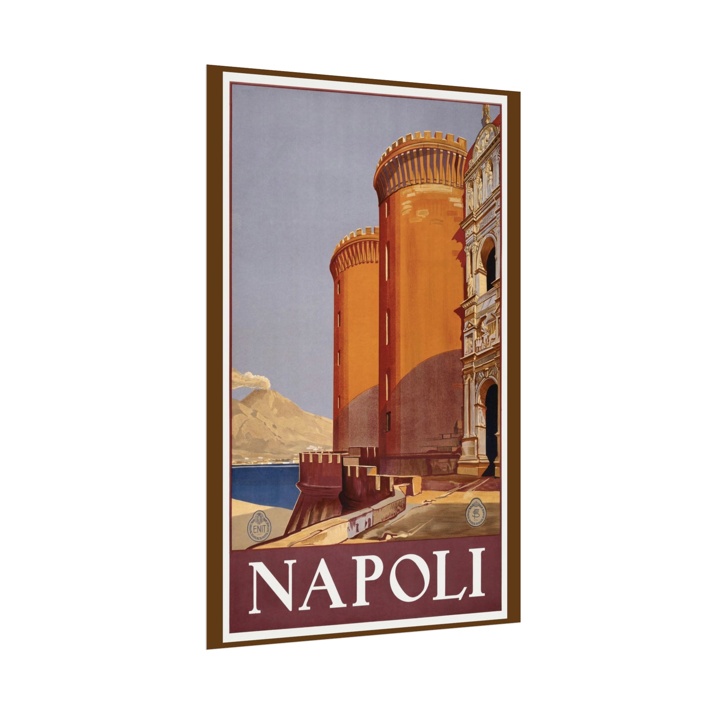 Vintage Travel Poster - Napoli - Rolled Poster