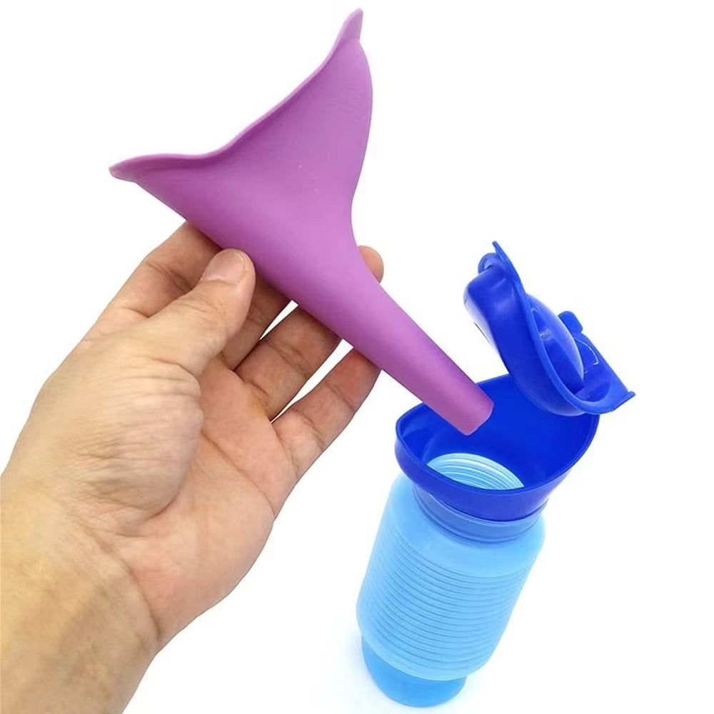 750Ml Women Portable Emergency Urinal Travel Outdoor Stand up Car Interior No Dirty Hands Urinal Car