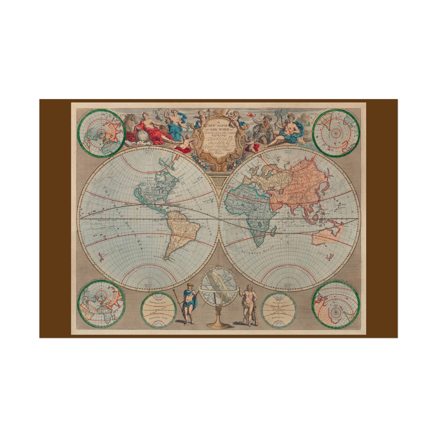 Vintage World Map 1 - Rolled Poster