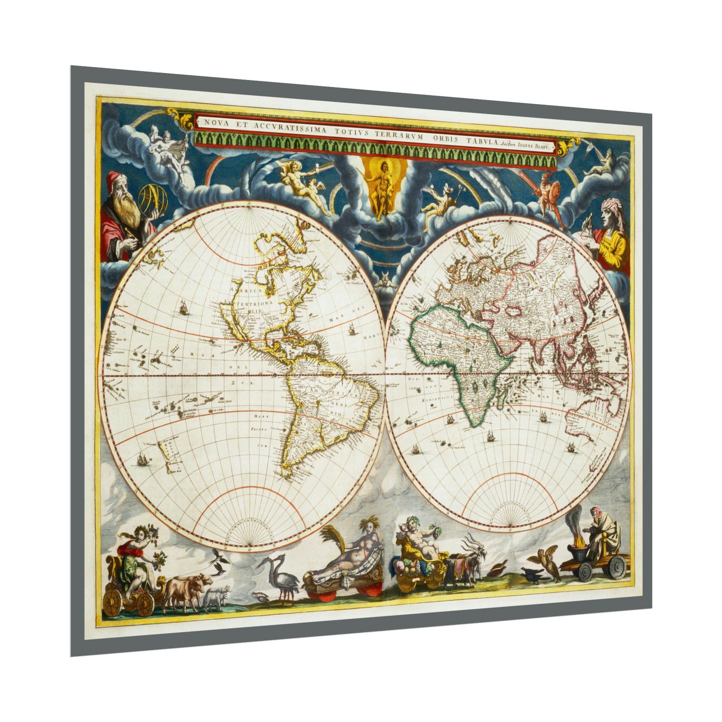 Vintage World Map 4 - Rolled Poster