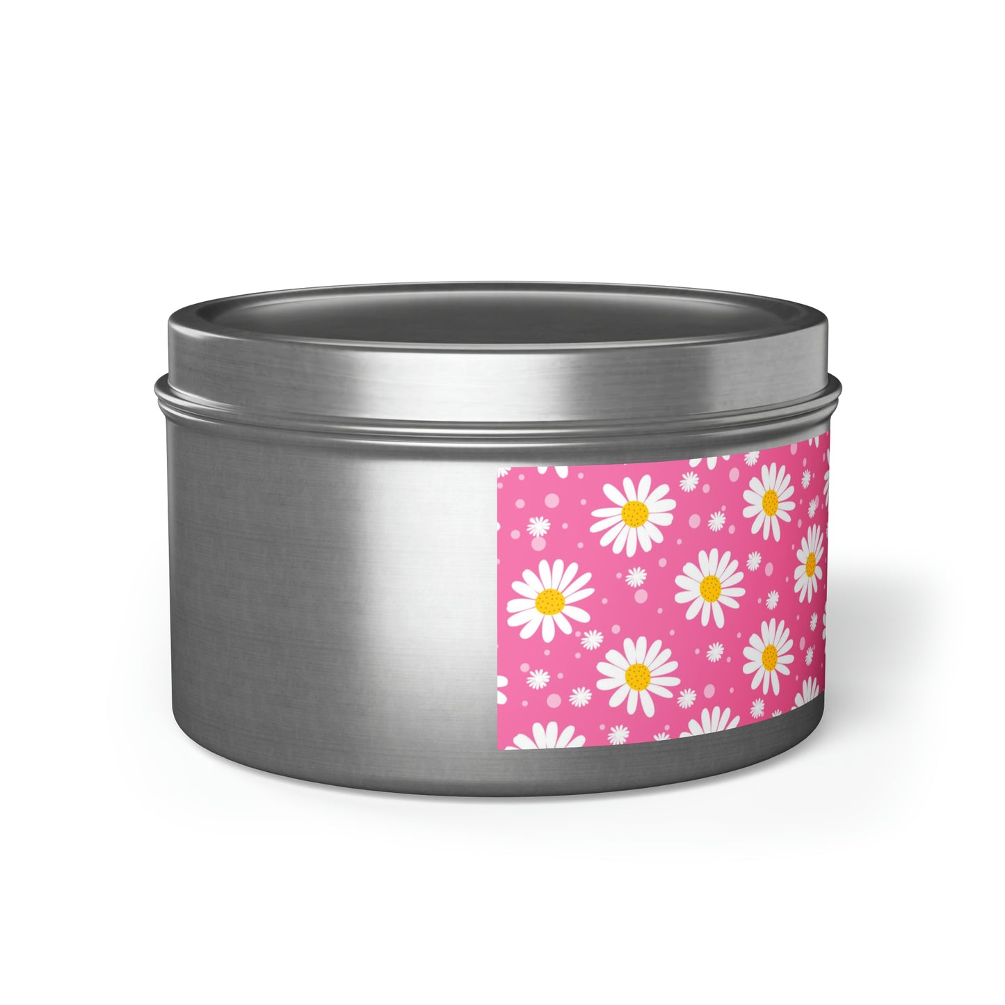 Daisies Pink - Scented Tin Candles