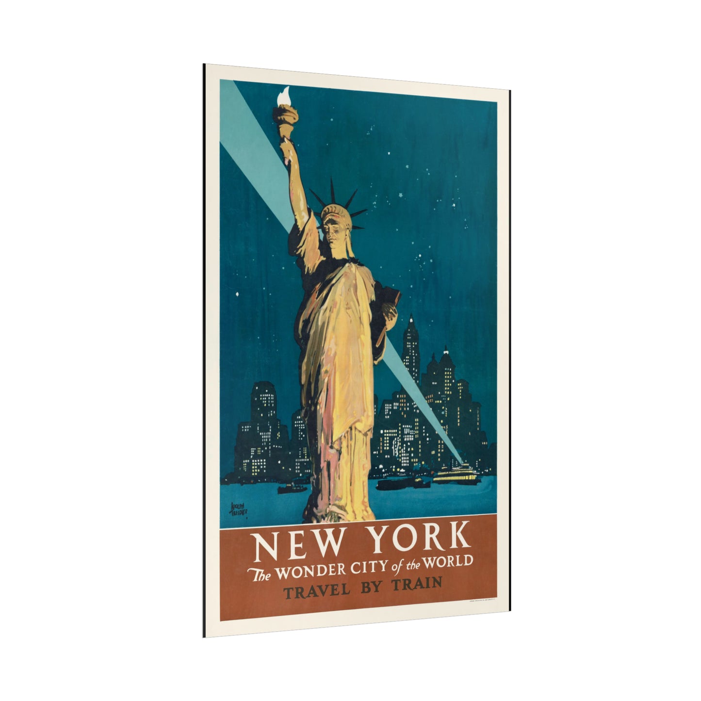 Vintage Travel Poster - New York - Rolled Poster