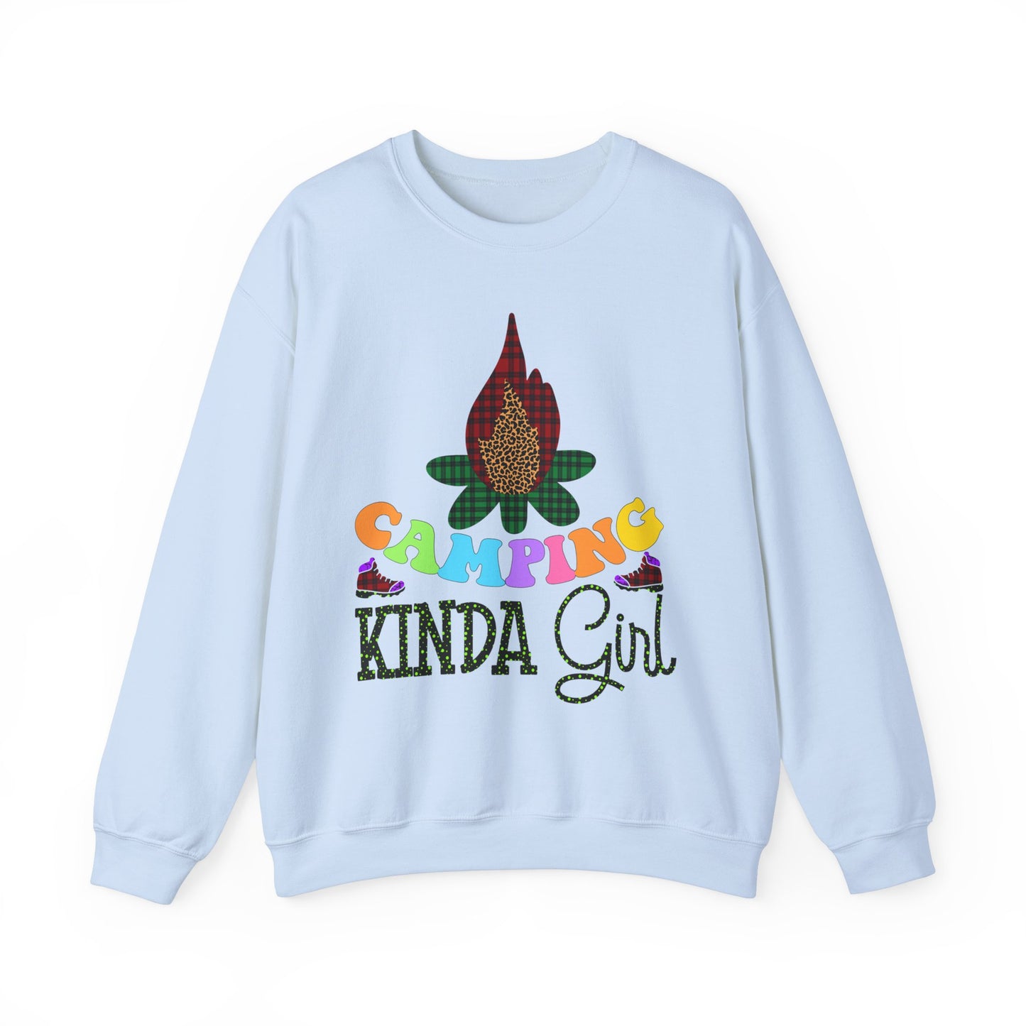 Camping Kinda Girl - Heavy Blend™ Crewneck Sweatshirt