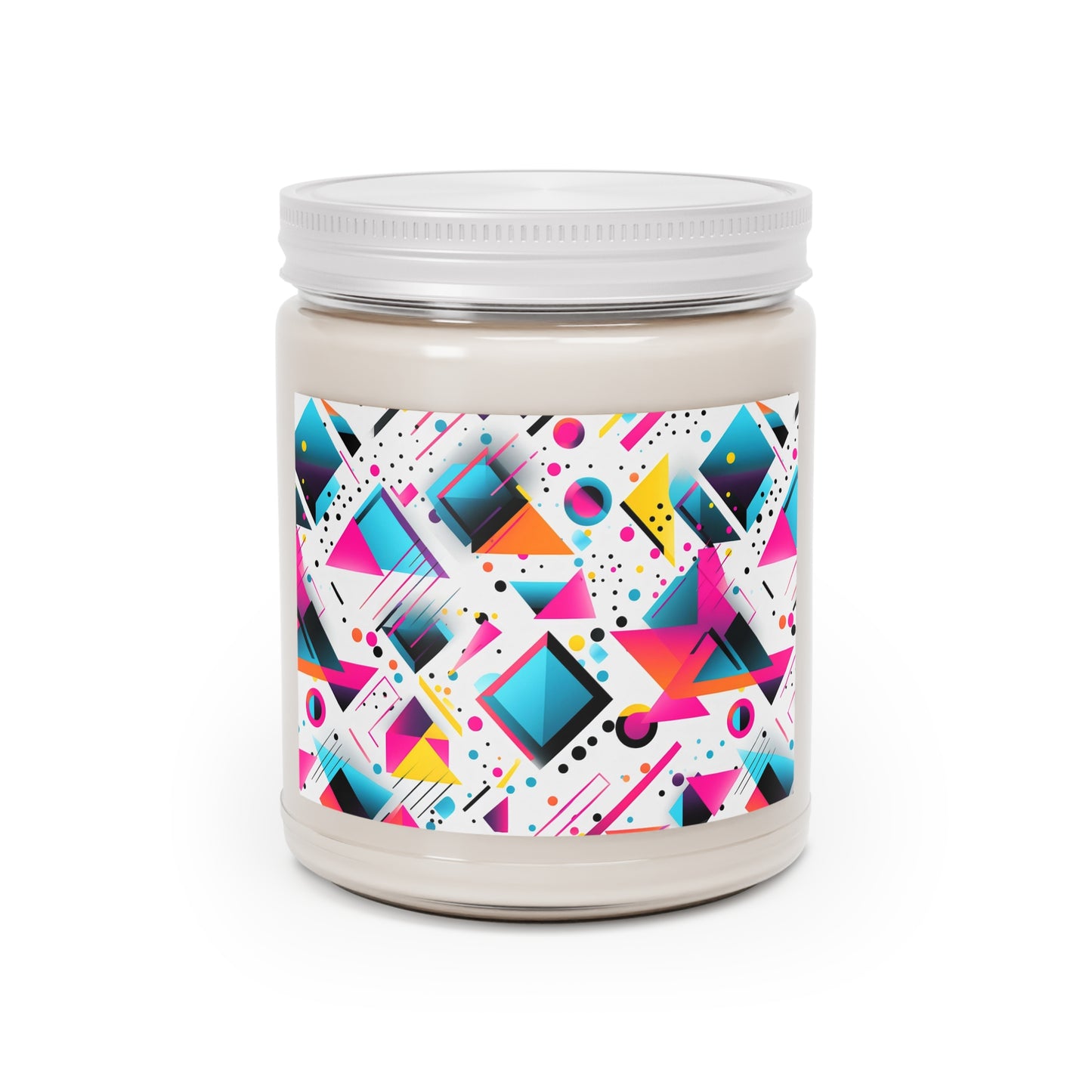 Colorful Geometric Shapes - Scented Candles, 9oz