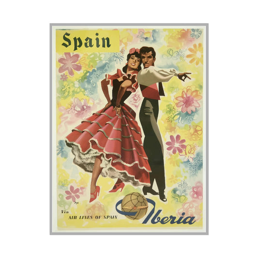 Vintage Travel Poster - Spain - Rolled Poster