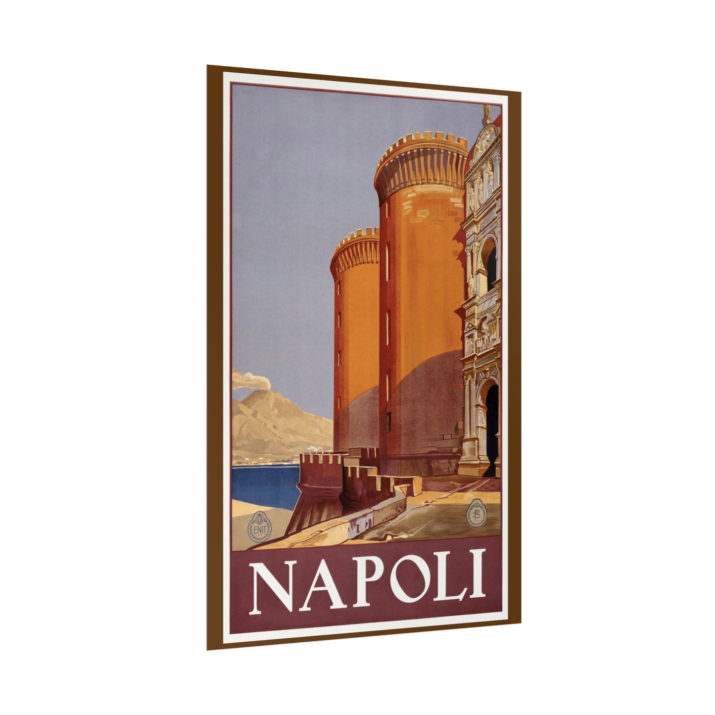 Vintage Travel Poster - Napoli - Rolled Poster