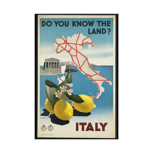 Vintage Travel Poster - Italy - Rolled Poster