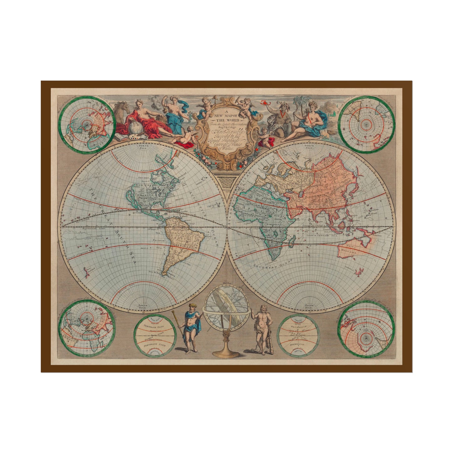 Vintage World Map 1 - Rolled Poster