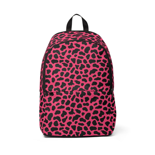 Red Leopard - Fabric Backpack