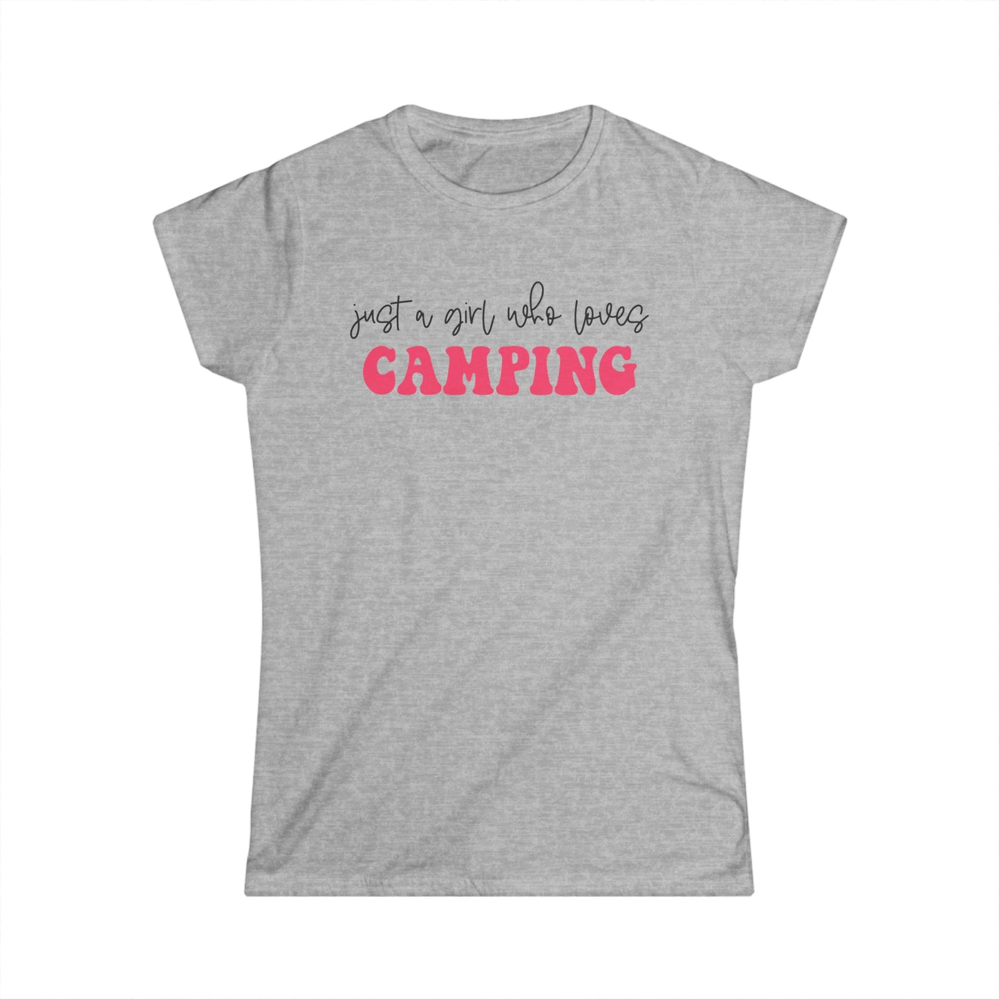 Just a Girl Who Loves Camping 2 - Junior Fit Softstyle Tee