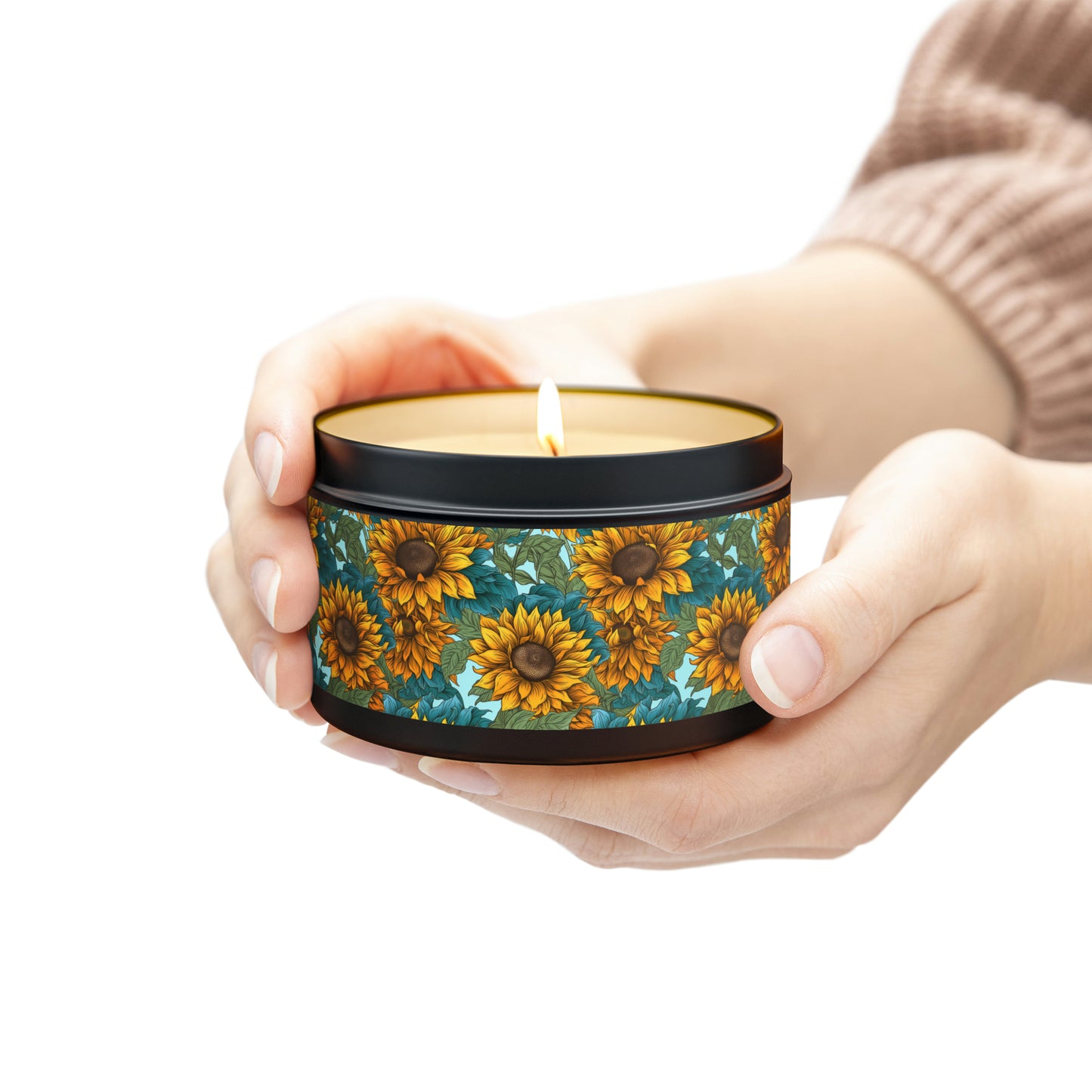 Sunflowers - Scented Tin Candles