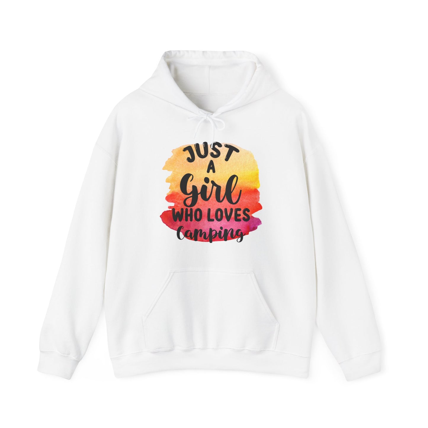 Just a Girl Who Loves Camping 1 - Heavy Blend™ Hooded Sweatshirt