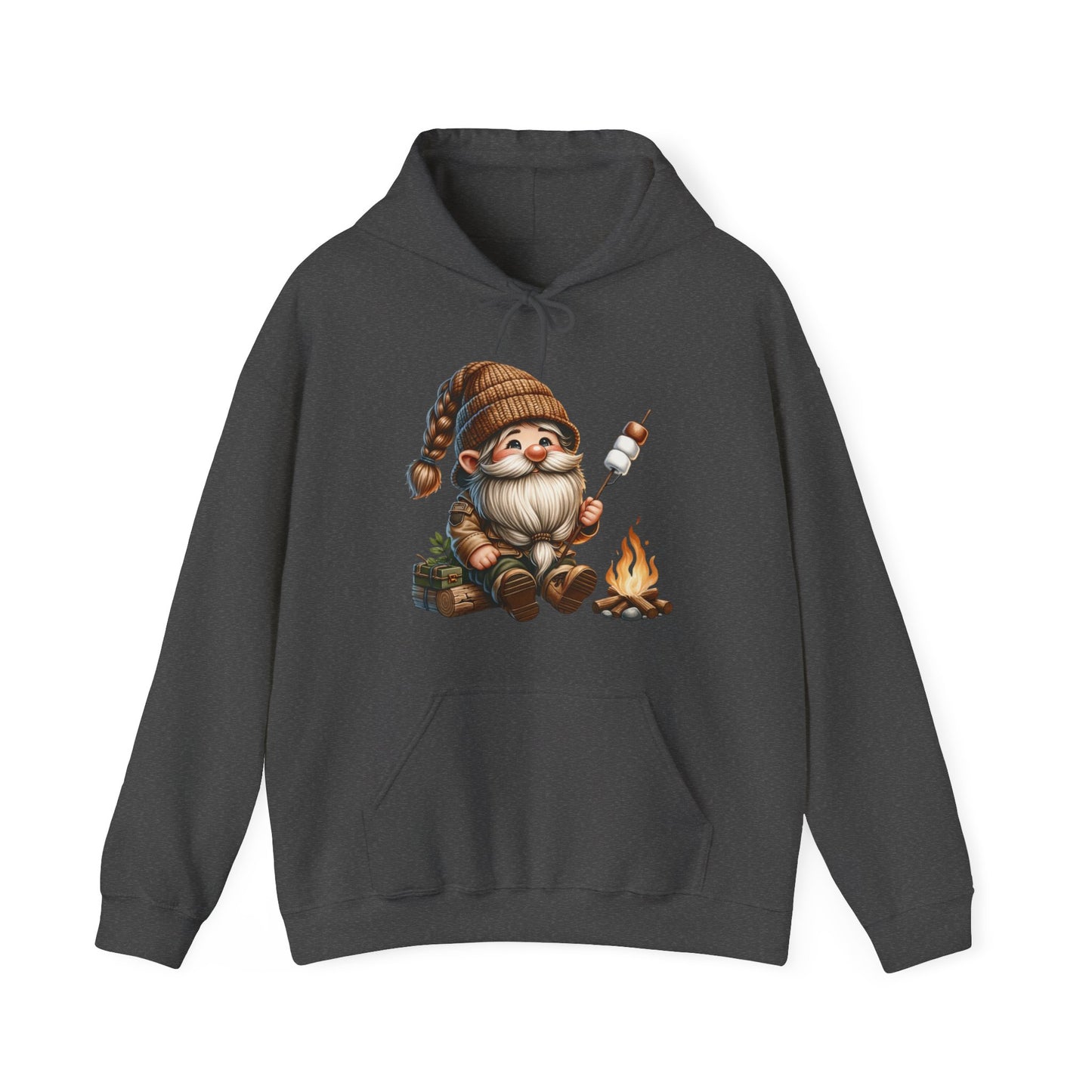 Gnome Roasting Marshmellows - Heavy Blend™ Hooded Sweatshirt