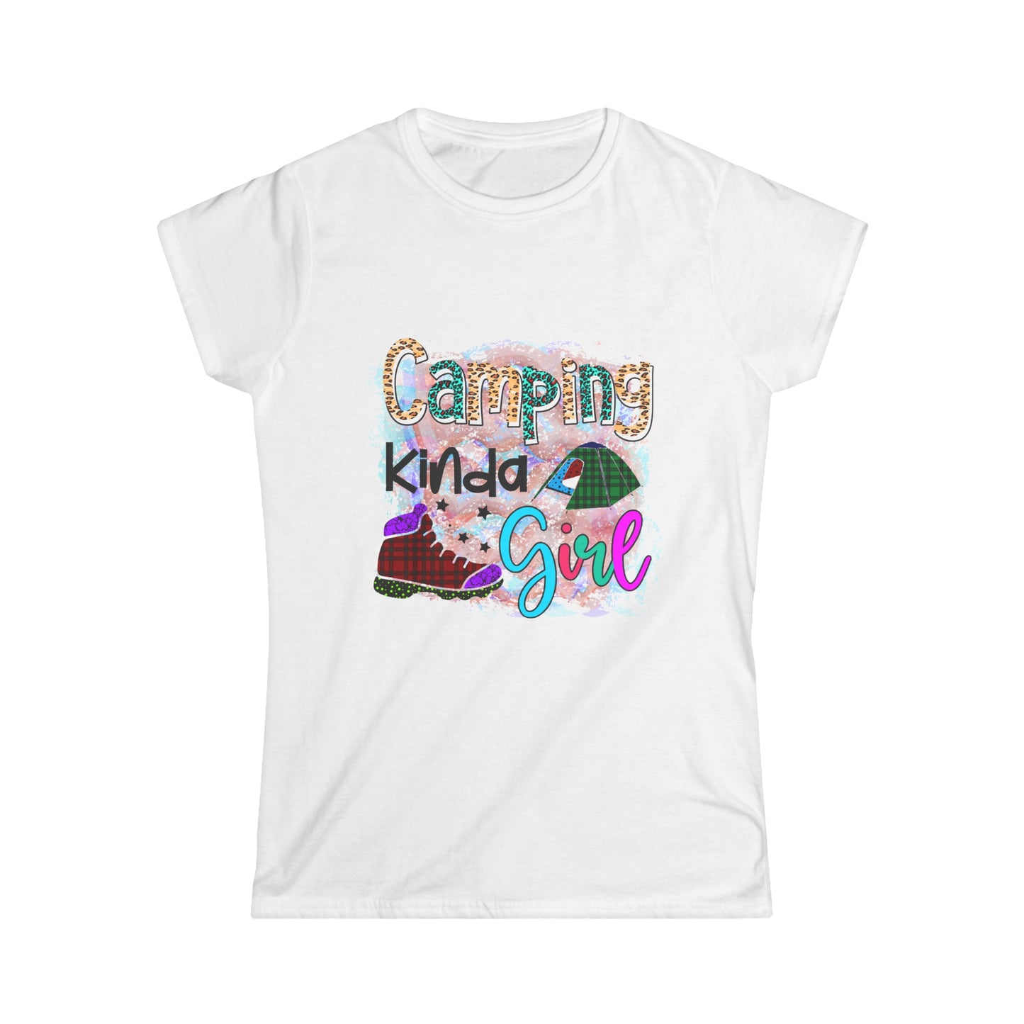 Camping Kinda Girl 2 - Junior Fit Softstyle Tee