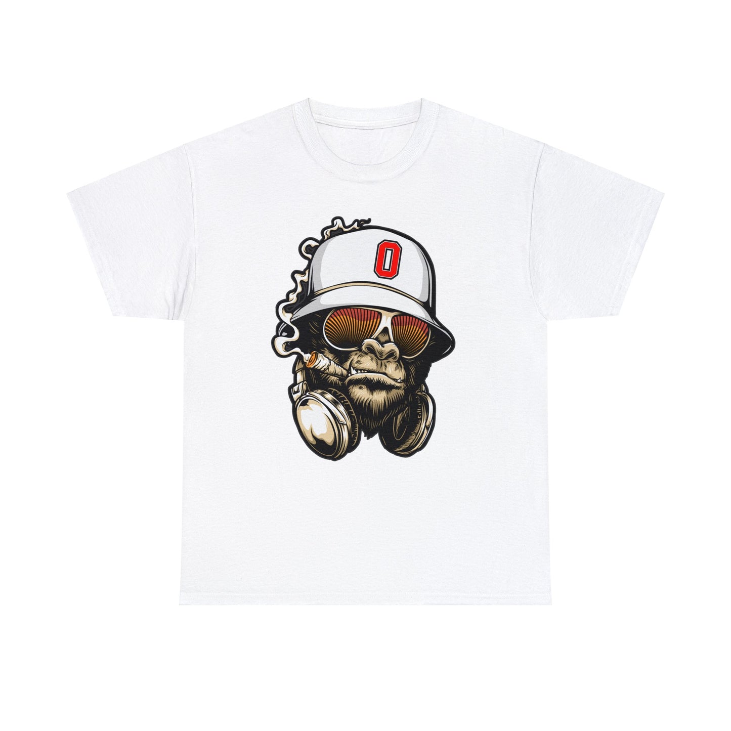 Gorilla Smoking (O) - Heavy Cotton Tee