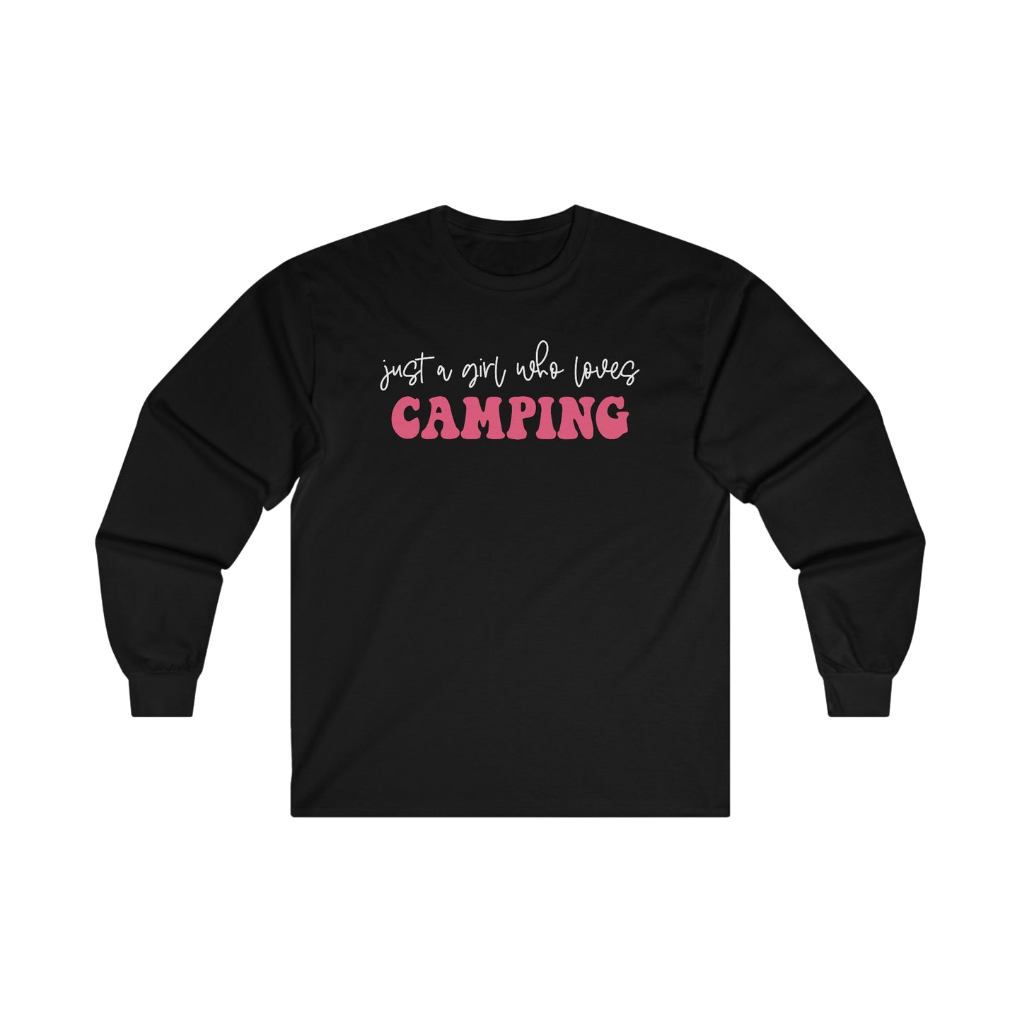 Just a Girl Who Loves Camping 2 - Ultra Cotton Long Sleeve Tee