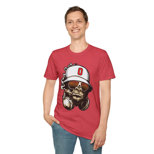 Gorilla Smoking (O) - Softstyle T-Shirt