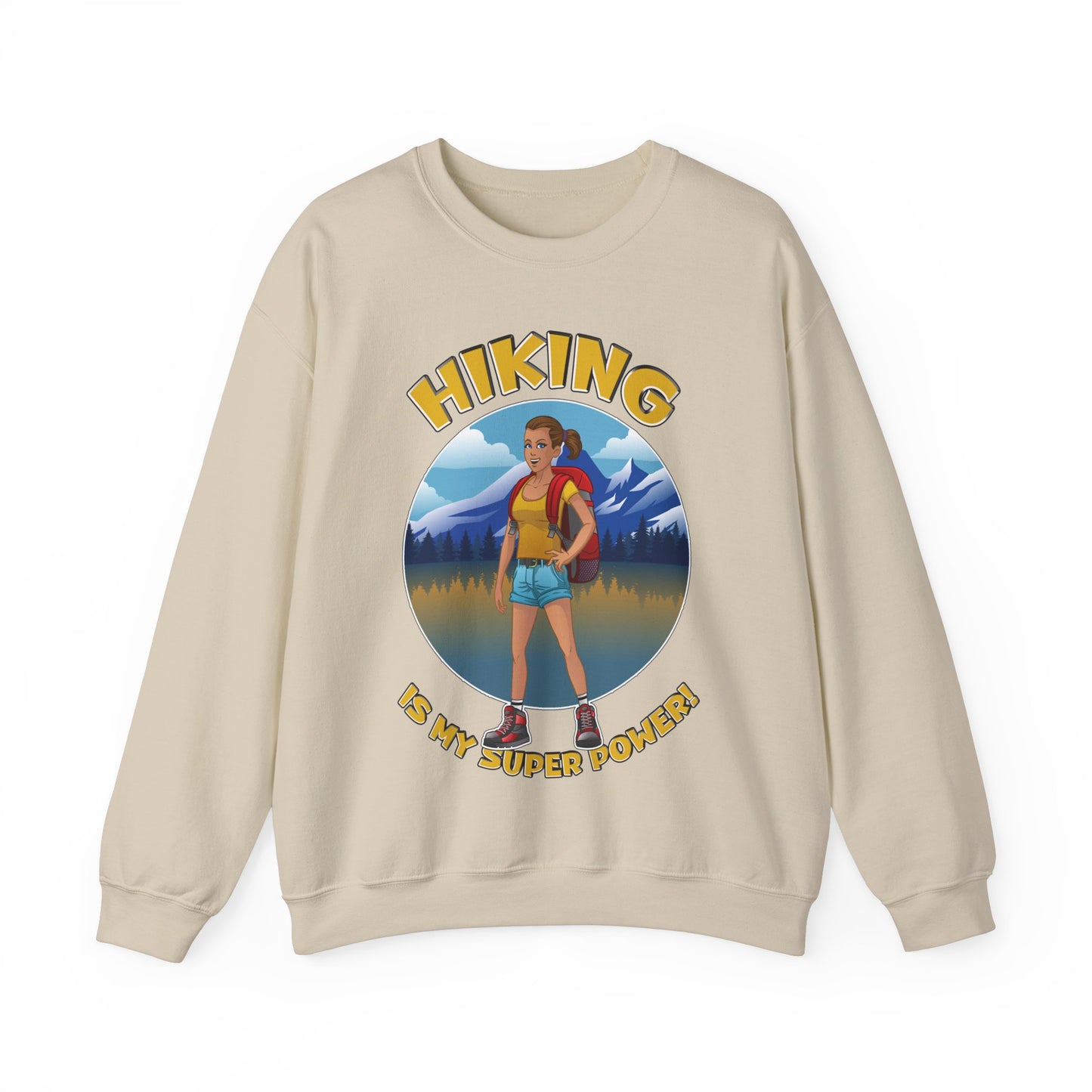 Hiking is my Super Power - Heavy Blend™ Crewneck Sweatshirt