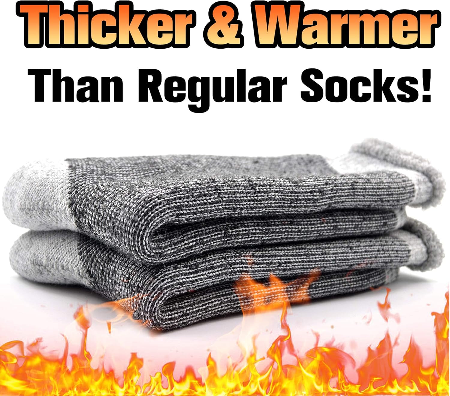 Winter Warm Thermal Socks for Men Women Extra Thick Insulated Heated Crew Boot Socks for Extreme Cold Weather