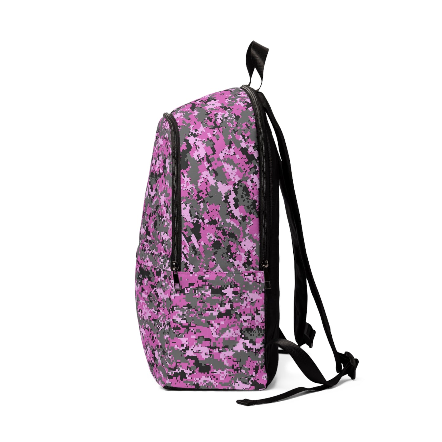 Pink and Gray Camo - Fabric Backpack