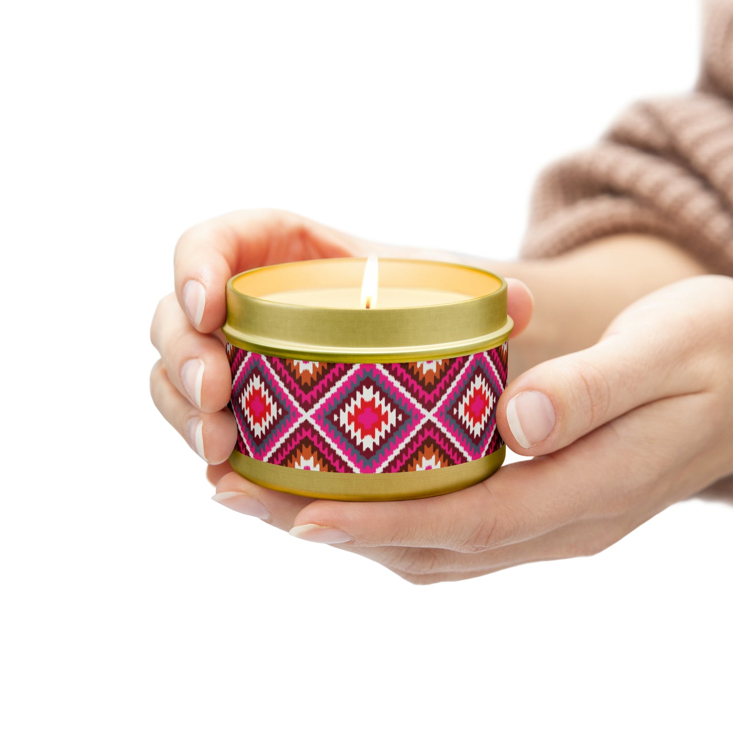 Navajo Pattern- Scented Tin Candles