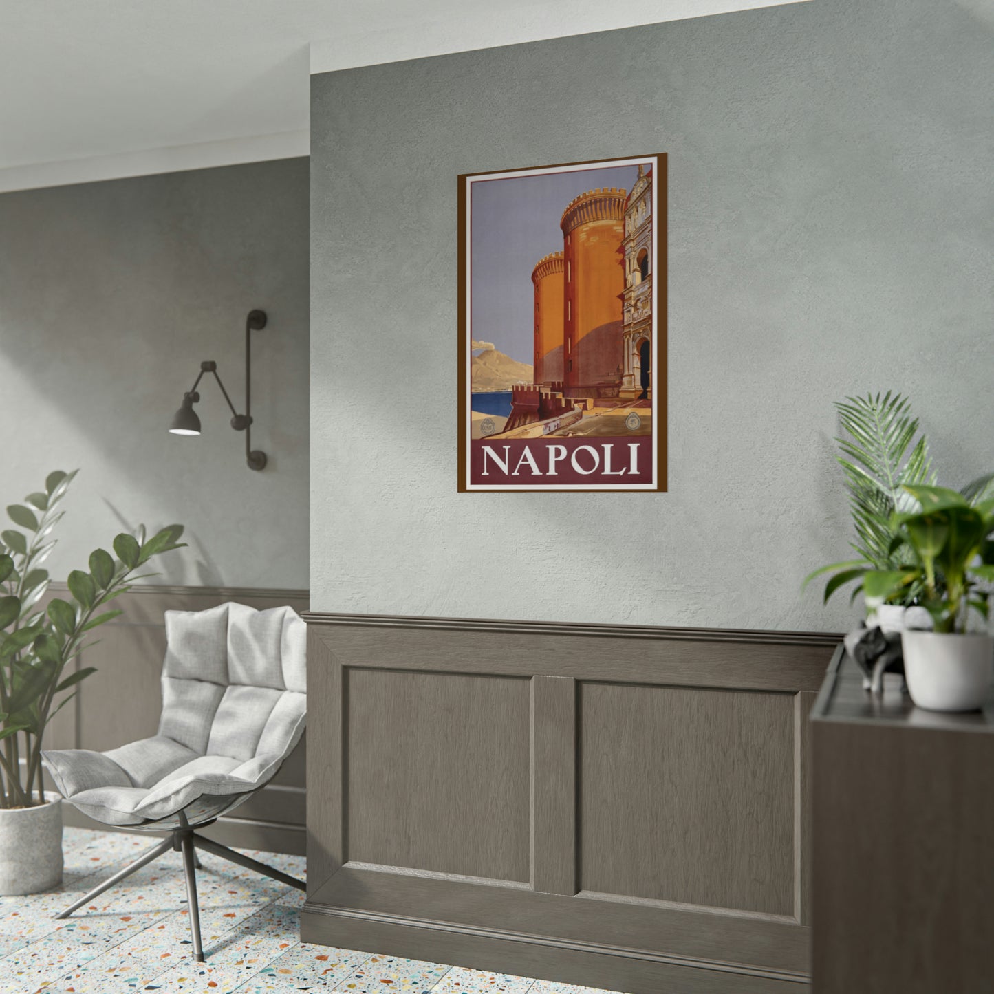 Vintage Travel Poster - Napoli - Rolled Poster