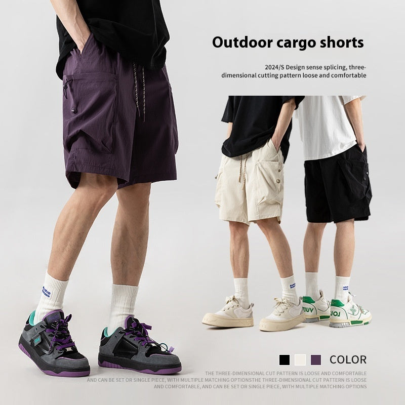 Men's Casual Multi-Pocket Shorts