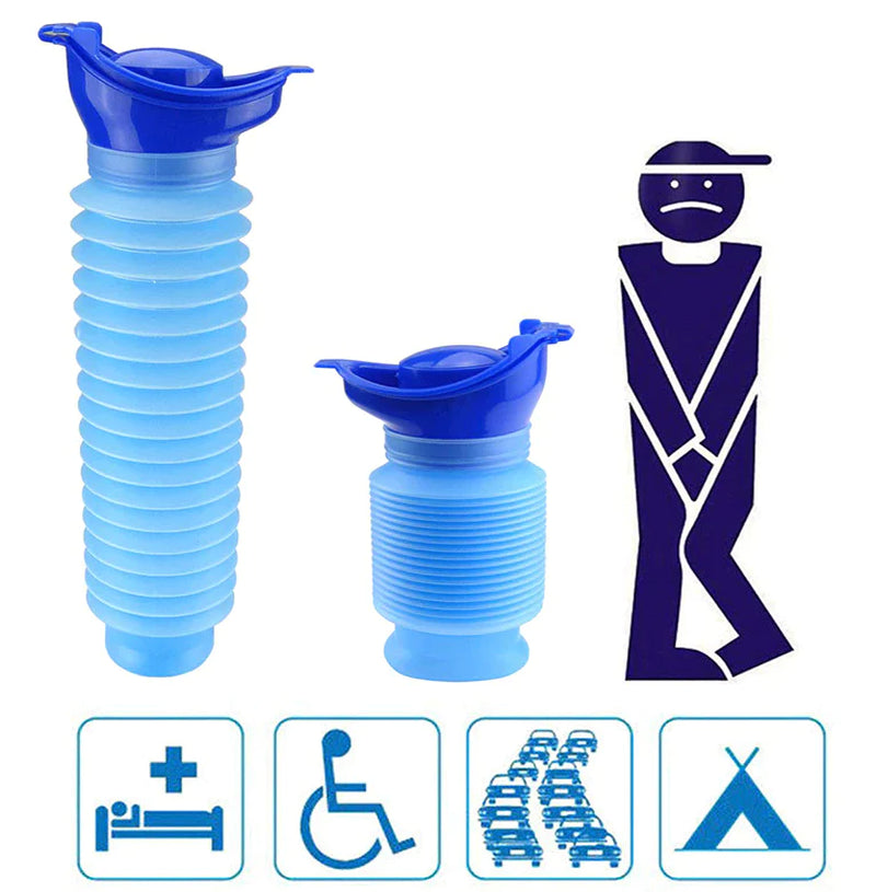 Unisex Portable Urinal Travel Camping Car Toilet Pee Bottle Emergency Kit