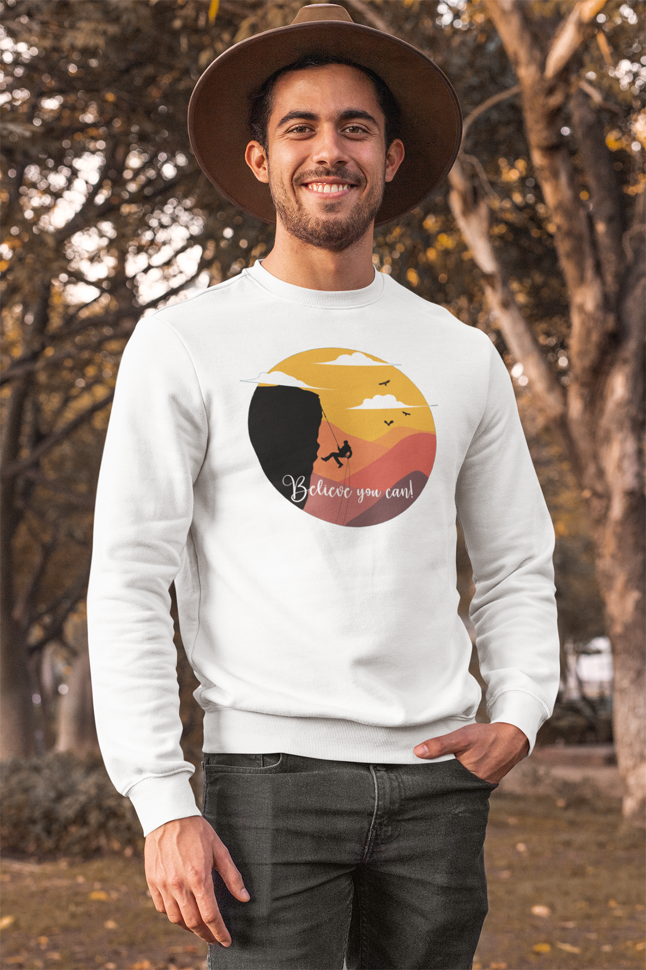 Rock Climbing - Believe You Can - Heavy Blend™ Crewneck Sweatshirt