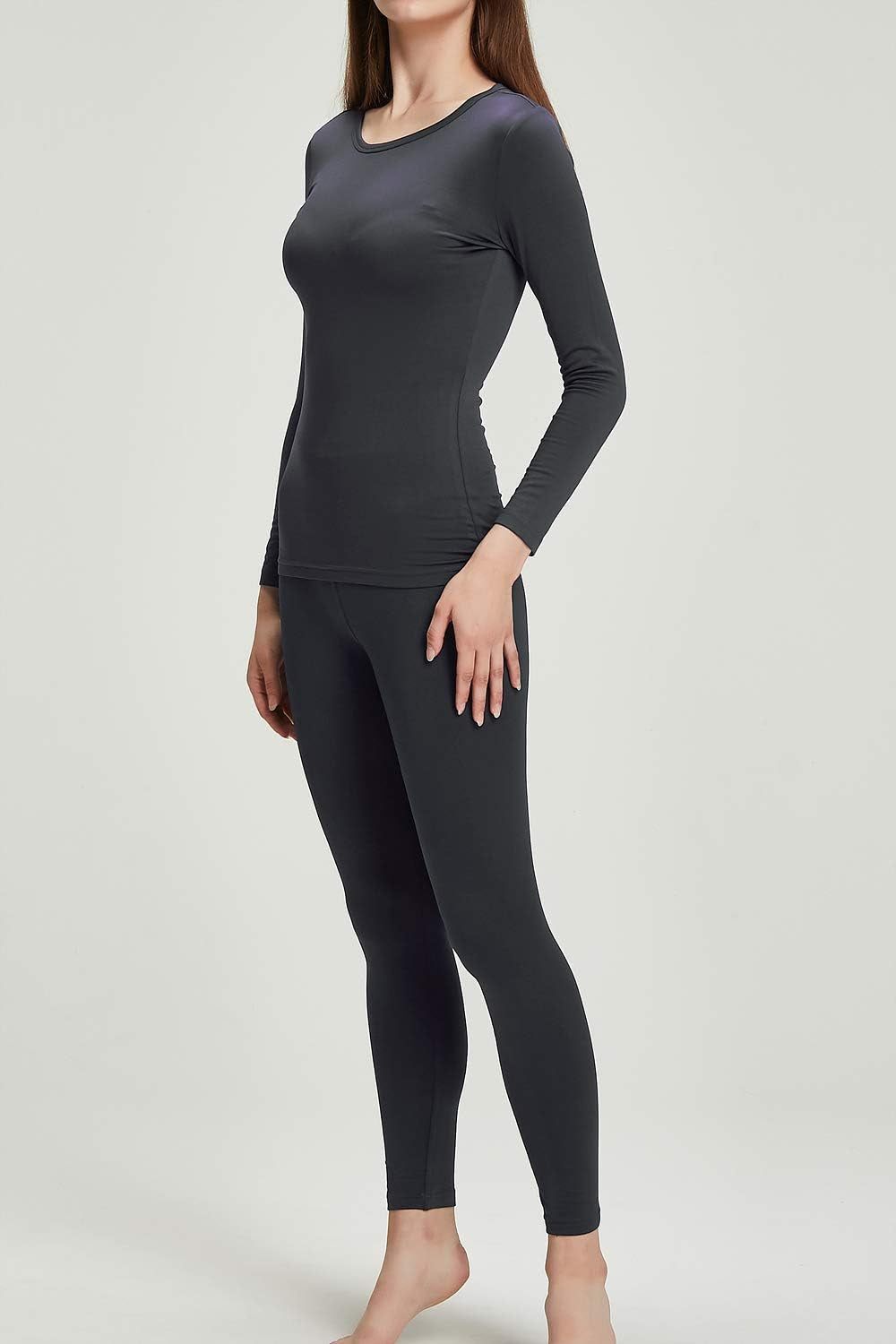 Women'S Thermal Underwear Long Johns Top & Bottom Set