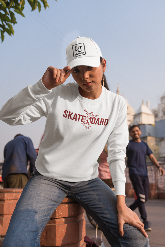 Skateboarder Girl - Heavy Blend™ Crewneck Sweatshirt