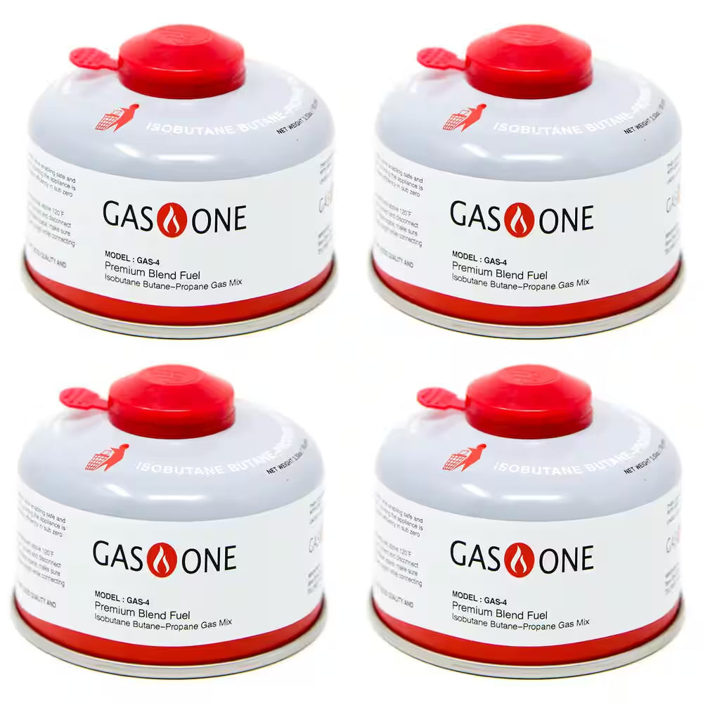 100 G Isobutane Camping Fuel Blend Canister (4-Pack)