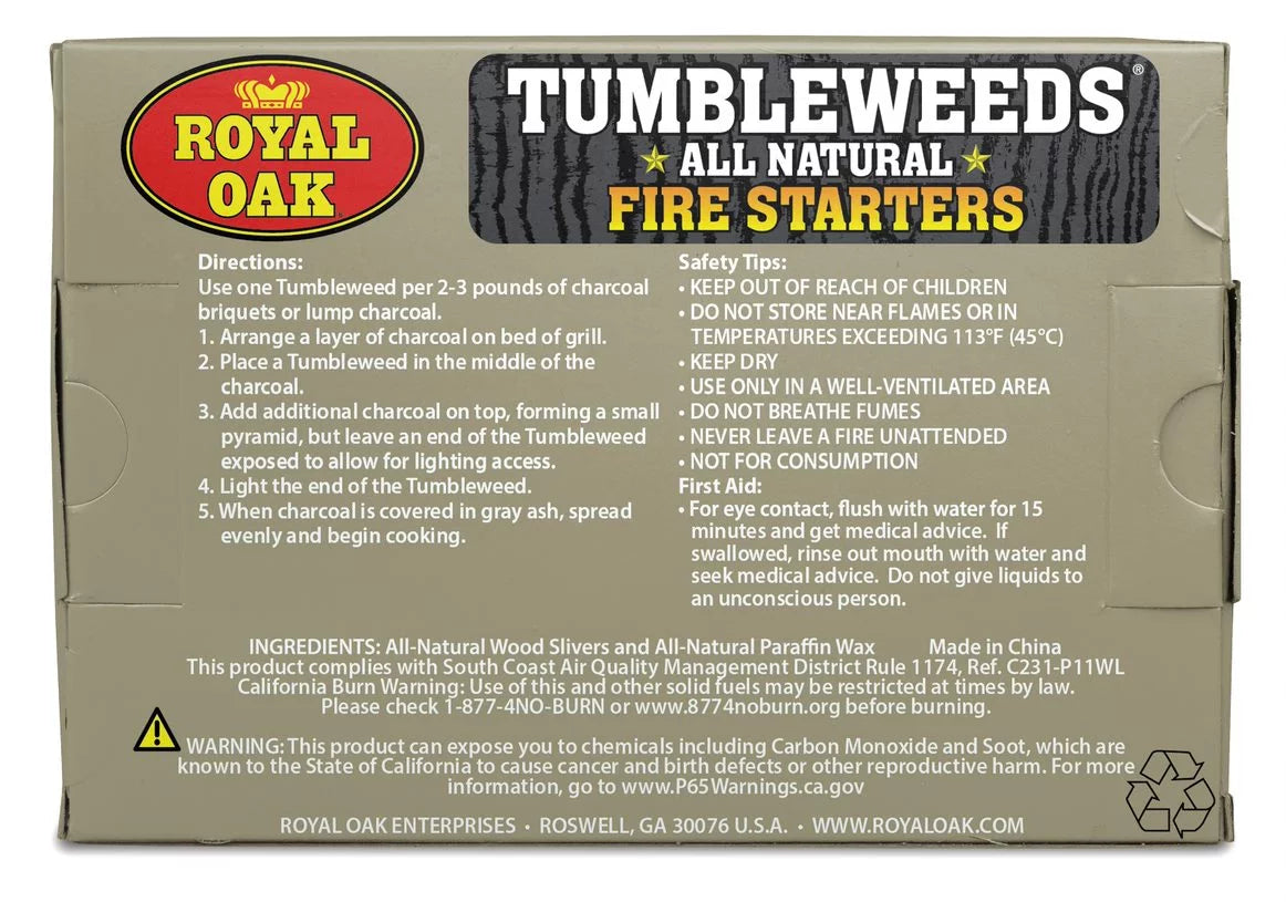 Tumbleweeds Natural Fire Starters 16 Pack