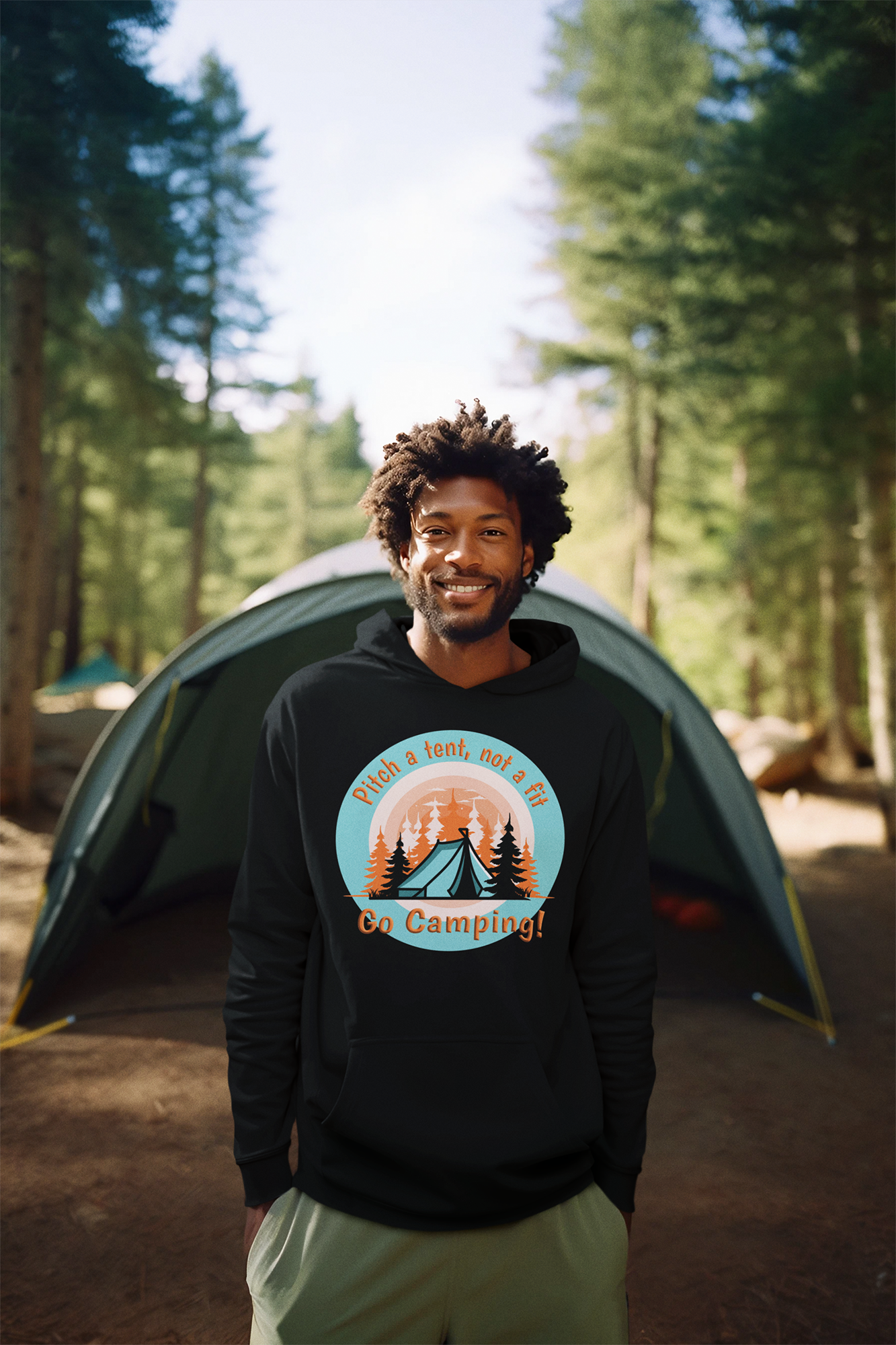 Pitch a tent, not a fit - Heavy Blend™ Hooded Sweatshirt