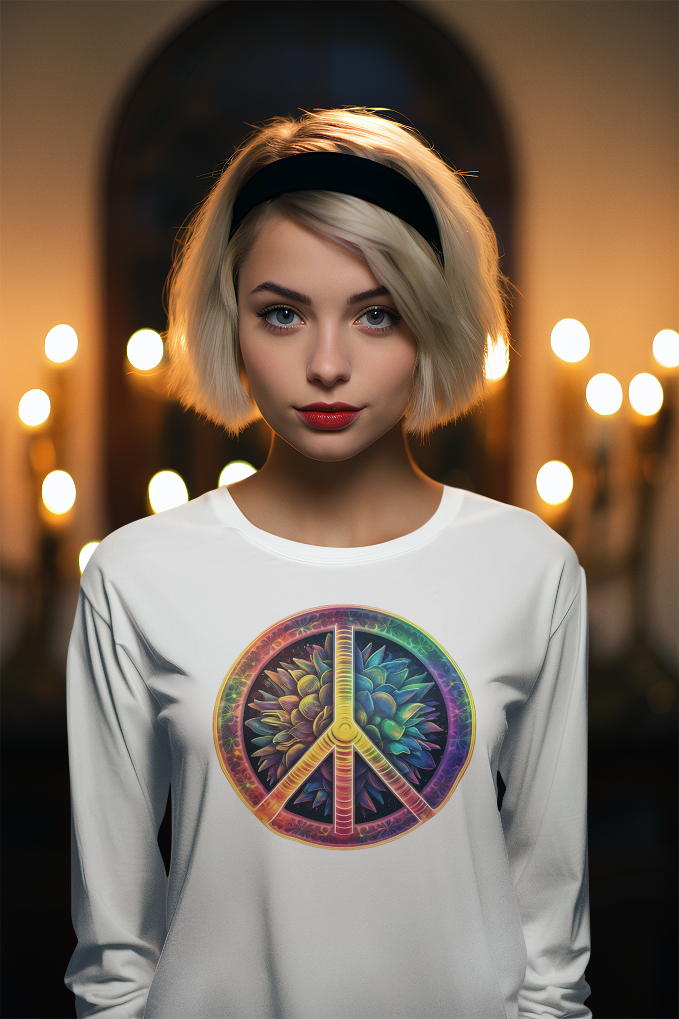 Vintage Peace Sign - Ultra Cotton Long Sleeve Tee