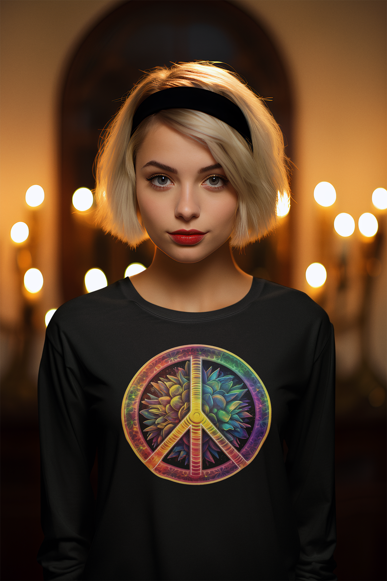 Vintage Peace Sign - Ultra Cotton Long Sleeve Tee