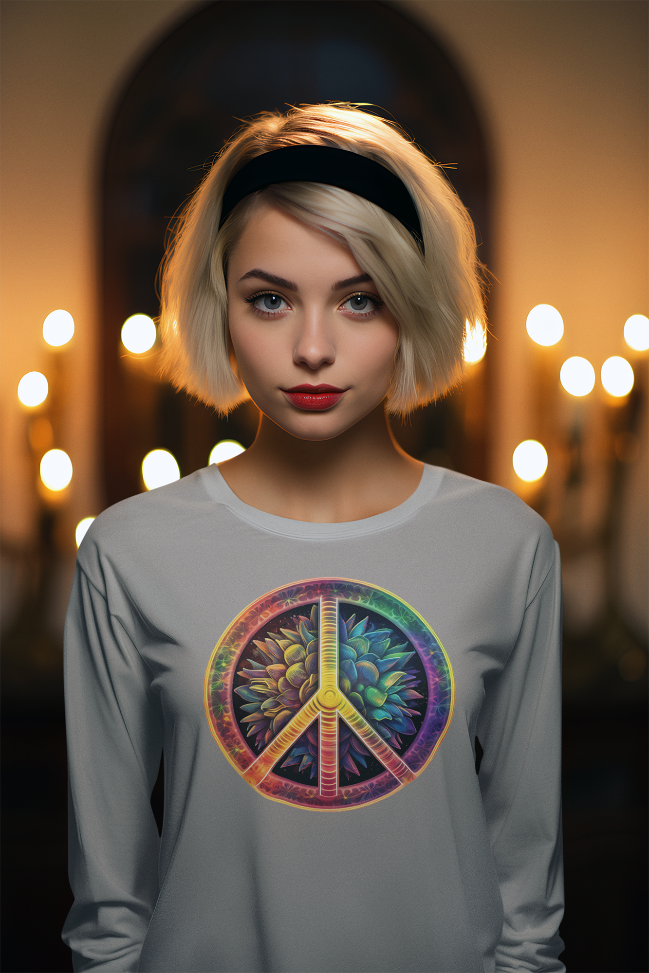 Vintage Peace Sign - Ultra Cotton Long Sleeve Tee