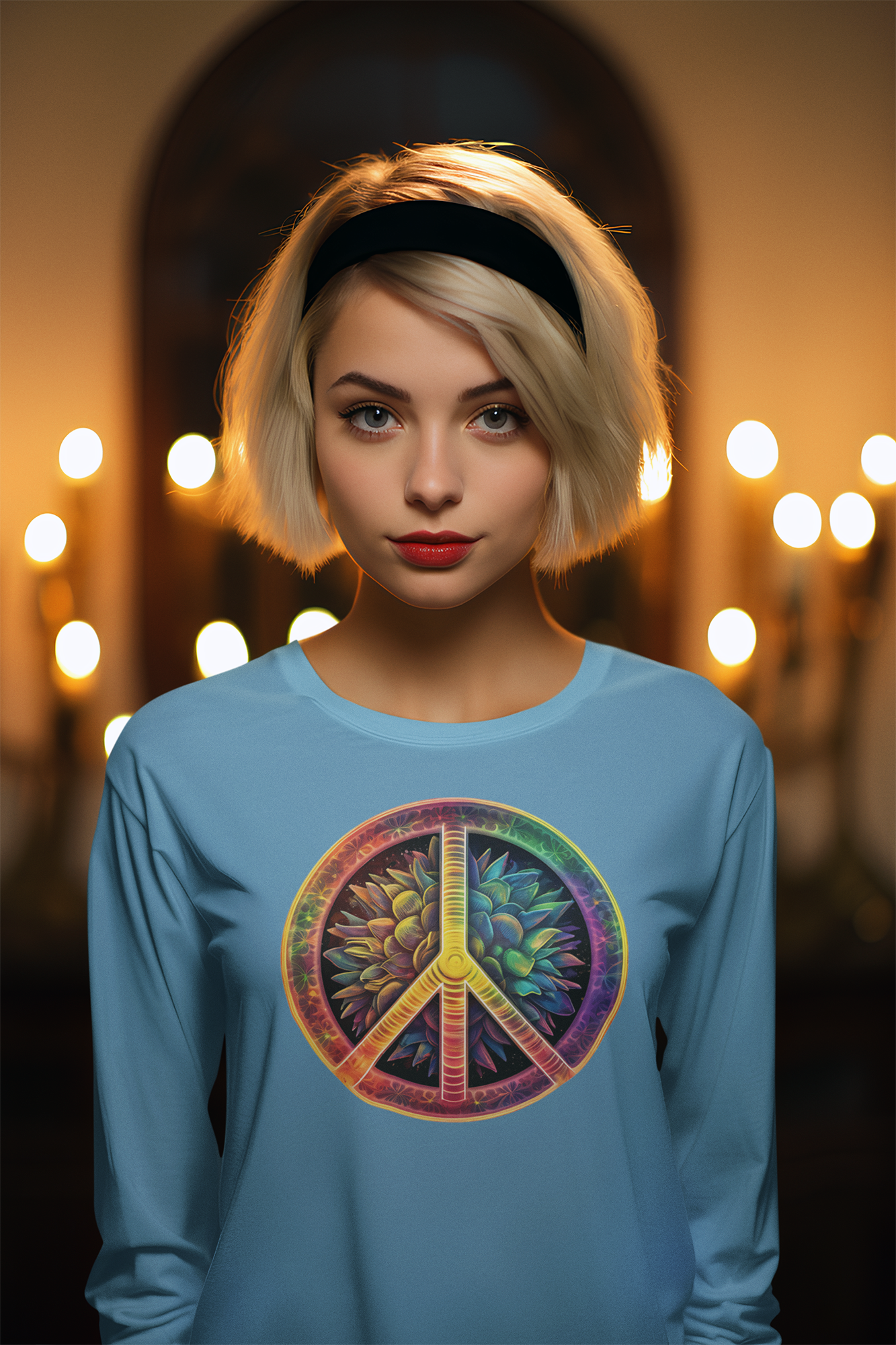 Vintage Peace Sign - Ultra Cotton Long Sleeve Tee