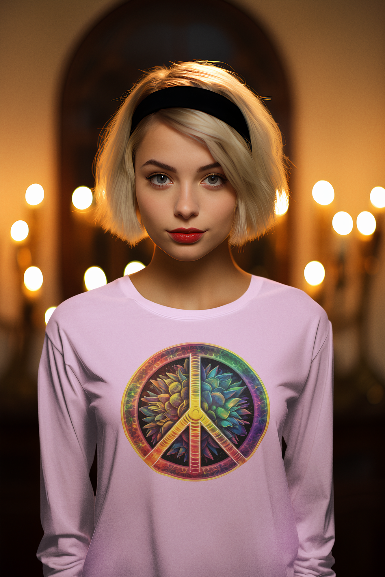 Vintage Peace Sign - Ultra Cotton Long Sleeve Tee