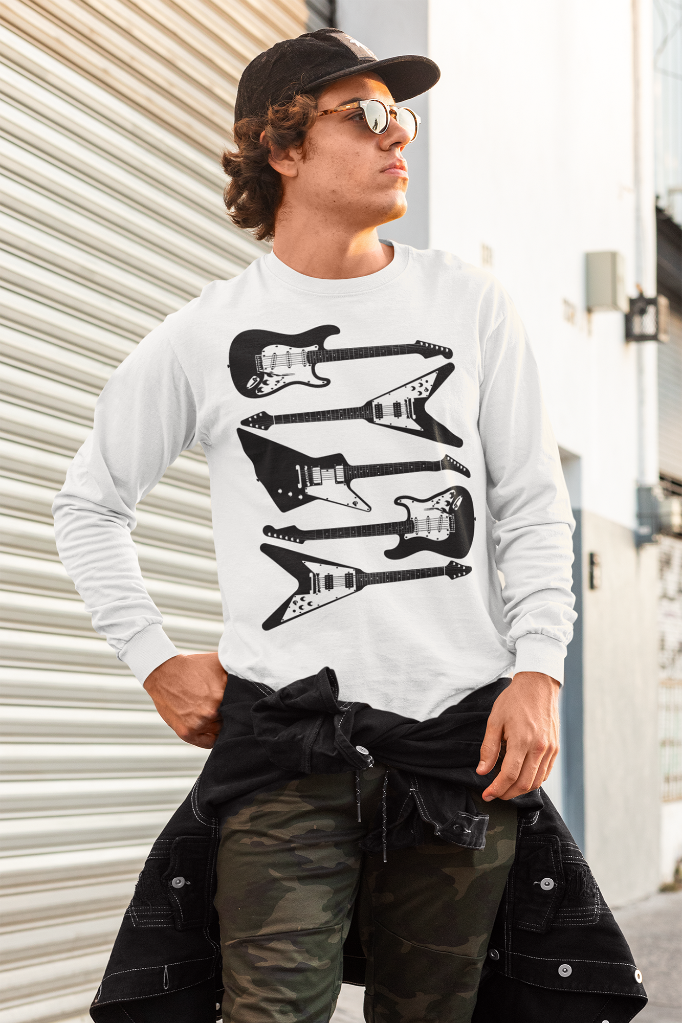 Five Guitars - Classic Long Sleeve T-Shirt